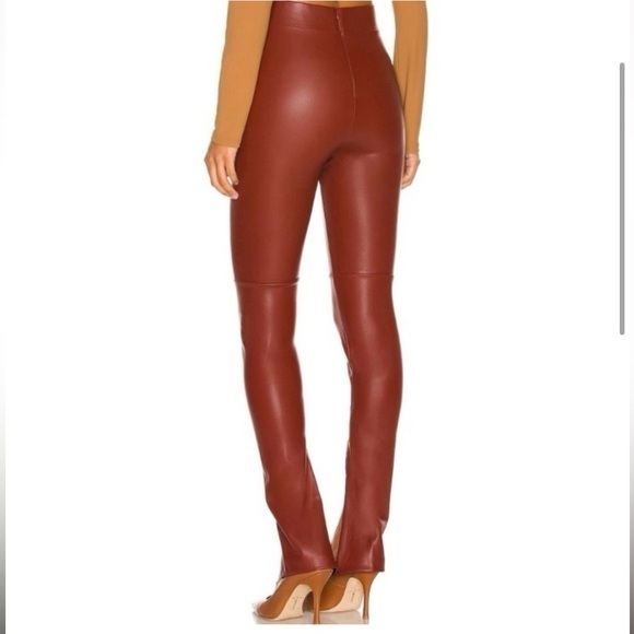 Alix NYC Carlisle Faux Leather Split Hem Pant - Picture 2 of 11